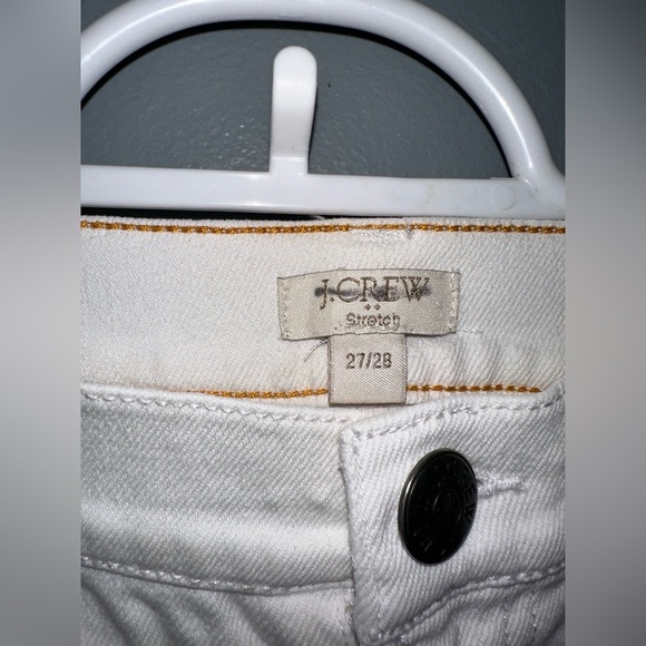 J.Crew White Stretch Skinny Jeans Size 27/28 - Picture 3 of 8